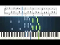 Howl’s Moving Castle - Merry-Go-Round of Life - Piano Tutorial with Sheet Music