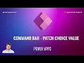 Command Bar - Patch choice field value using JavaScript in PowerApps