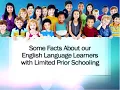 English Language Learners ELL Webinar Series - Part 4 ELD programming needs