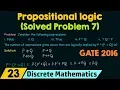 Propositional Logic Solved Problem 7