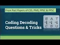 Coding Decoding Questions General Ability Series CSS PMS FPSC SPSC PPSC Exams