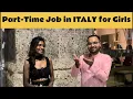 Part time Job in Italy for Girls Babysitter Jobs in Italy Part time job jn Italy