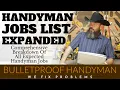 Expanded 2025 Handyman Jobs List - Complete Listing