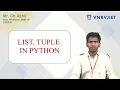 Week 3 - List Tuple in Python by Ch Akhil