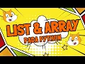 Algoritma dan Pemograman List dan Array pada Python