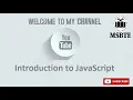 Introduction to javascript History Advantages Limitations