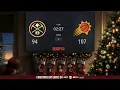 Denver Nuggets Phoenix Suns NBA on ESPN Live Christmas Day Scoreboard