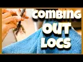 COMB OUT LOCS IN 20 MINUTES WITHOUT CUTTING YOUR HAIR LOC TUTORIAL