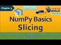 NumPy Slicing in Hindi