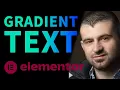 How to Add Gradient Text in Elementor No Plugins - Custom CSS