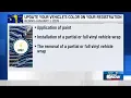 Indiana BMV requires notification for vehicle color changes starting Jan 1