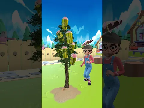 Girl Planted Milk Shake Tree 😦 #animation #funny #motivation