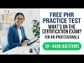 Pass the PHR Exam in 2026 With This Free Practice Test and Human Resources Prep Questions