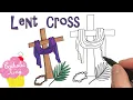 How To Draw A Lent Cross For Kids