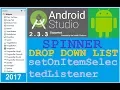 Android Studio tutorial - How to use spinner in android Android spinner example NEW