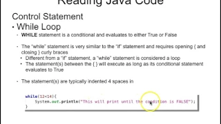 Reading Java Code - Module 4