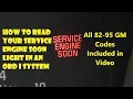 How to read OBD I codes on 82-95 GM vehicles codes included