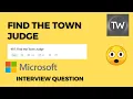 Find the Town Judge Leetcode - 997 Python Coding Interview