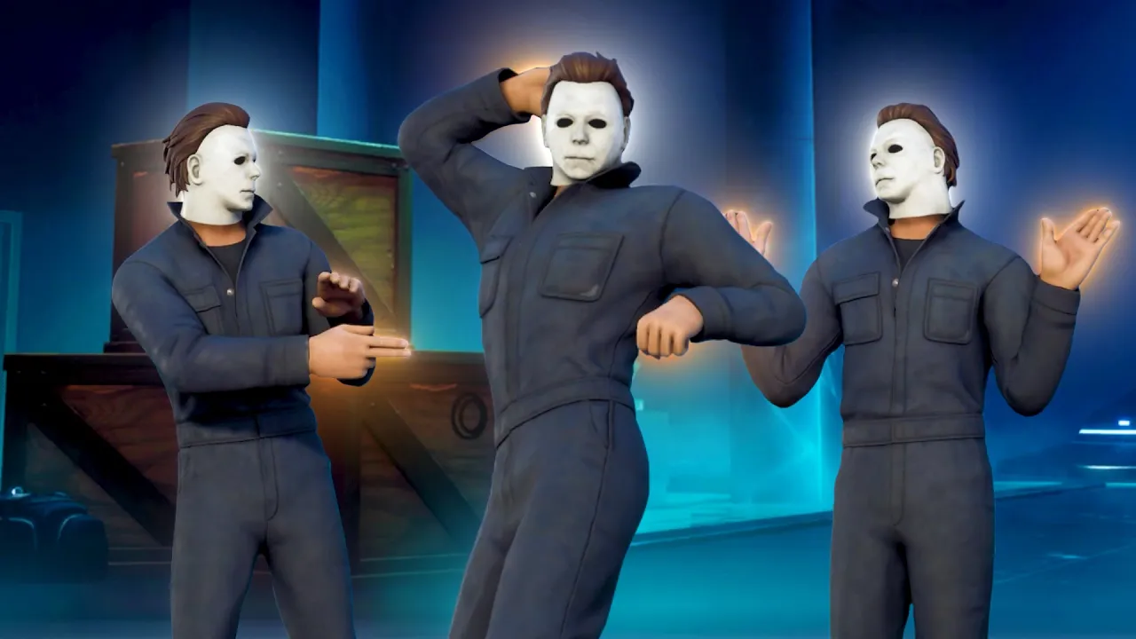 Michael Myers does EVERY Icon Emote🎃