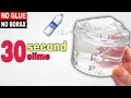 Download Lagu WATER SLIME😱👅🎧 How to make WATER slime in 30 second at home! ONLY INDIAN PRODUCTS 💯
