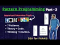 Master Pattern Programming - Part 2 DSA for FAANG