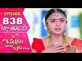 Lagu Anbe Vaa Serial Episode 838 | 10th Aug 2023  | Virat | Delna Davis | Saregama TV Shows Tamil