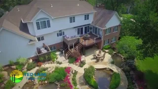 Custom Backyard Landscape - Waterfalls Streams Ponds and Patio