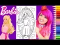 Coloring Barbie Kitty Cat Valentine s Day Coloring Page Prismacolor Pencils KiMMi THE CLOWN
