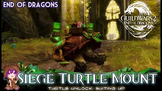 GW2 Turtle Unlock Suiting Up Siege Turtle Mount collection achievement