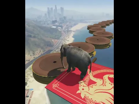 Elephant Funny Parkour gta 5