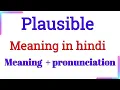 plausible meaning in hindi plausible ka hindi mein meaning Hindi meaning of plausible