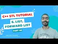 List Forward List Container C STL Playlist Competitive Programming