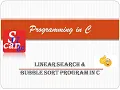LinearSearch and Bubble Sort Program in C Malayalam EST102 PROGRAMING IN C of KTU