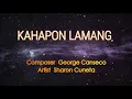 Download Lagu KAHAPON LAMANG - SHARON CUNETA (Karaoke Version)
