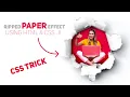 How To Make Ripped Paper Effect Using Css Css Effects Css Only Ripped Paper Effect css Only