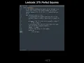 Leetcode 279 Perfect Squares in Python Python Leetcode Python Coding Tutorial Python ASMR