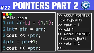 Pointer Arithmetic And Pointer to Arrays in C