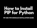 Install PIP Modules in Python On PowerShell Easy Way