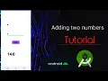 How to make simple adding two number app tutorial Android Studio Mr Triangle yt