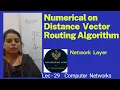 Lec29 - Distance Vector Routing-An example Computer Networks