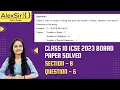 CLASS 10 ICSE BOARD JAVA 2023 QUESTION-6