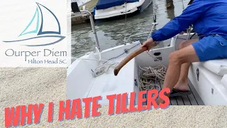 How to use a tiller on our Catalina 22