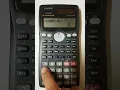 How to Solve Hyperbolic cos using calculator Casio fx-991MS
