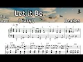 Let it be Easy Piano Sheet Music Beatles by SangHeart Play