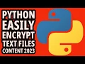 How To Encrypt Text Files In Python - MINI PROJECT2023