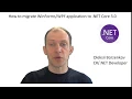 How to migrate application to NET Core 3 0