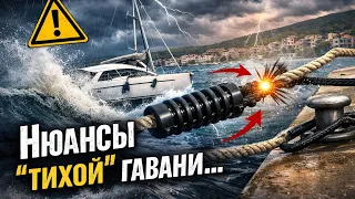 Шторм в марине: как правильно поставить амортизаторы на швартовы