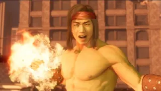 mortal kombat 11 if you must die so be it raiden vs liu kang flashback scene