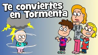 Te Conviertes en Tormenta 🌩️ Canción Infantil sobre el Enojo | Hurra Canciones Infantiles