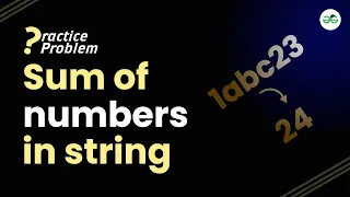 Sum of numbers in string School Practice Problem Avneet Kaur Saini